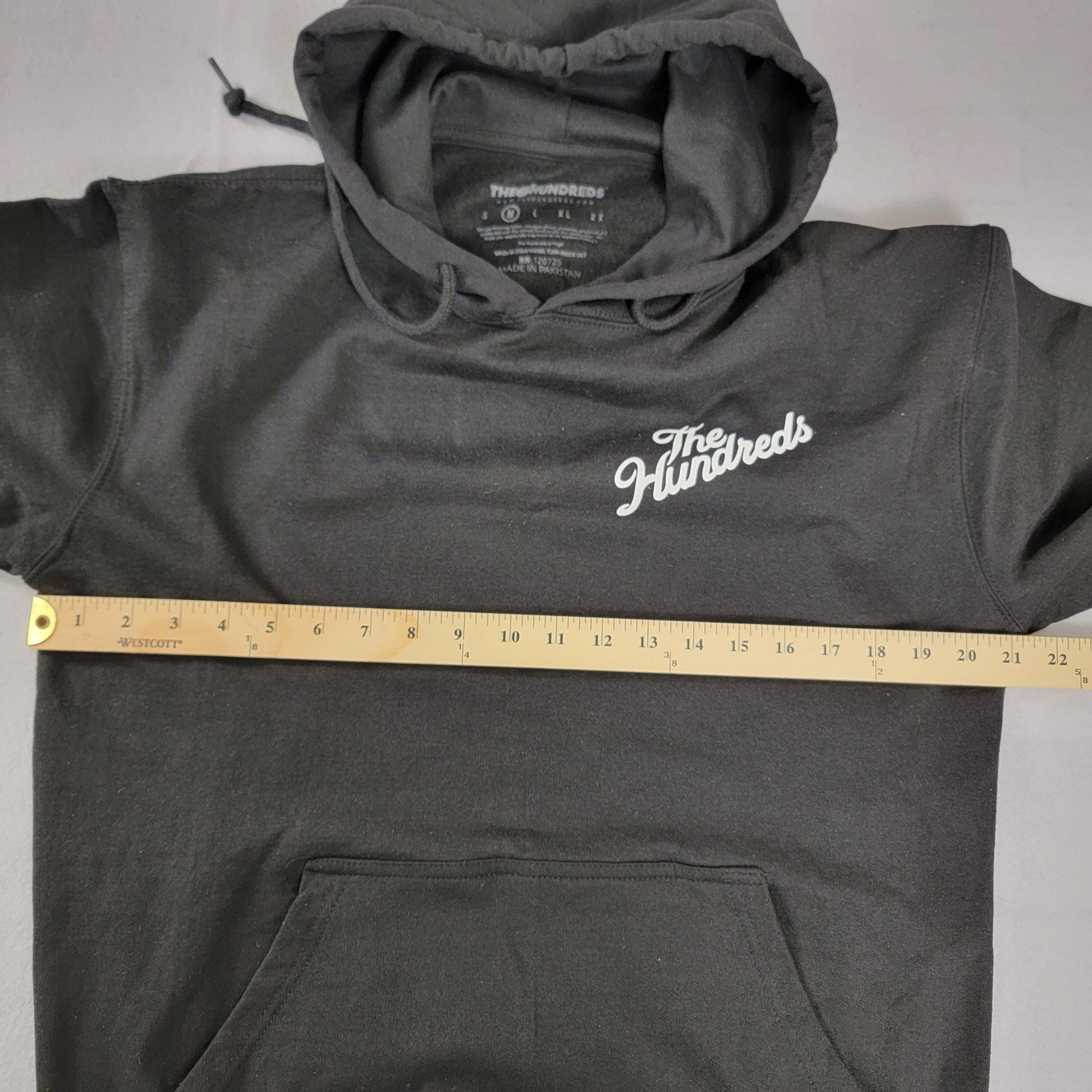 The Hundreds Forever Slant Script Pullover Hoodie Mens Medium Black