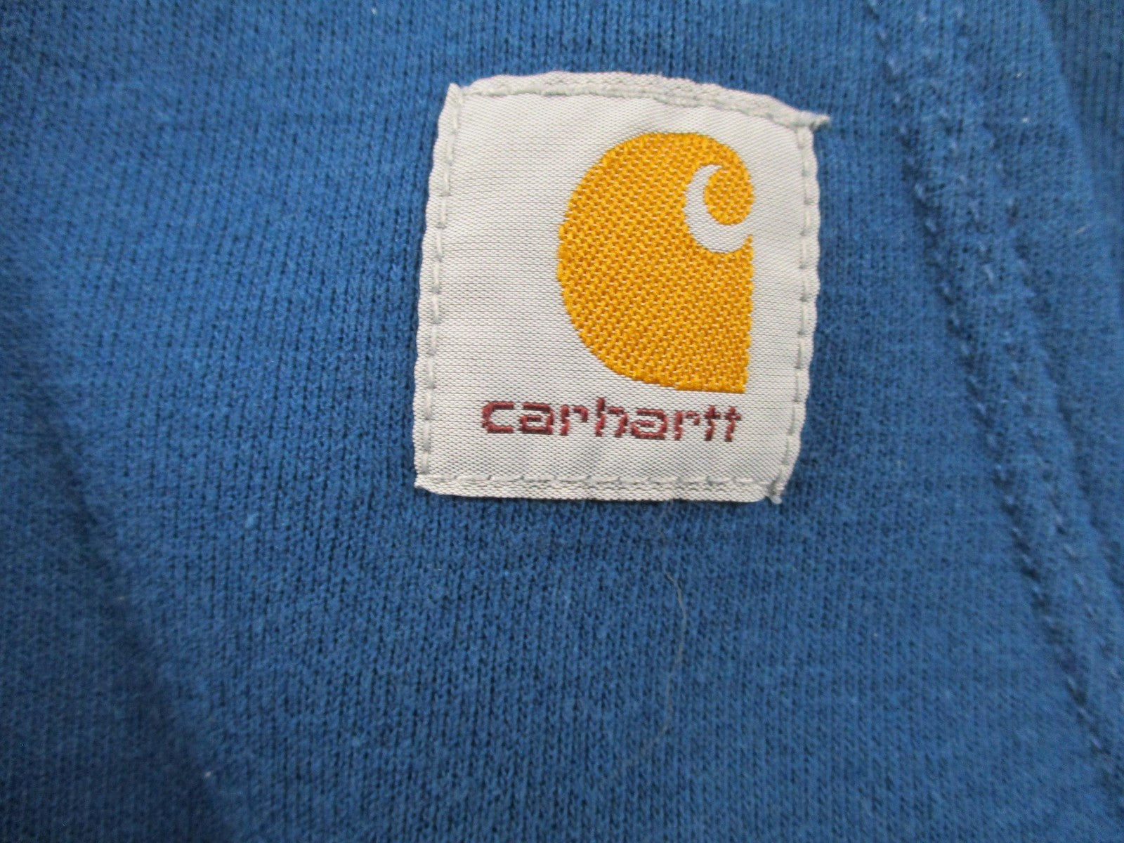 Carhartt Sweatshirt Mens 2XL Blue Full Zip Fleece Original Fit Logo Workwear6