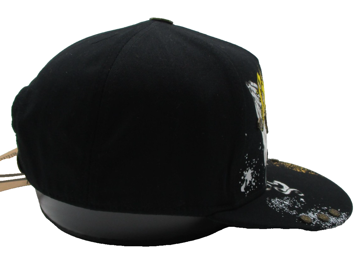 Blac Label Hat Cap Snap Back Mens One Size Black Praying Hands Gothic Trucker3