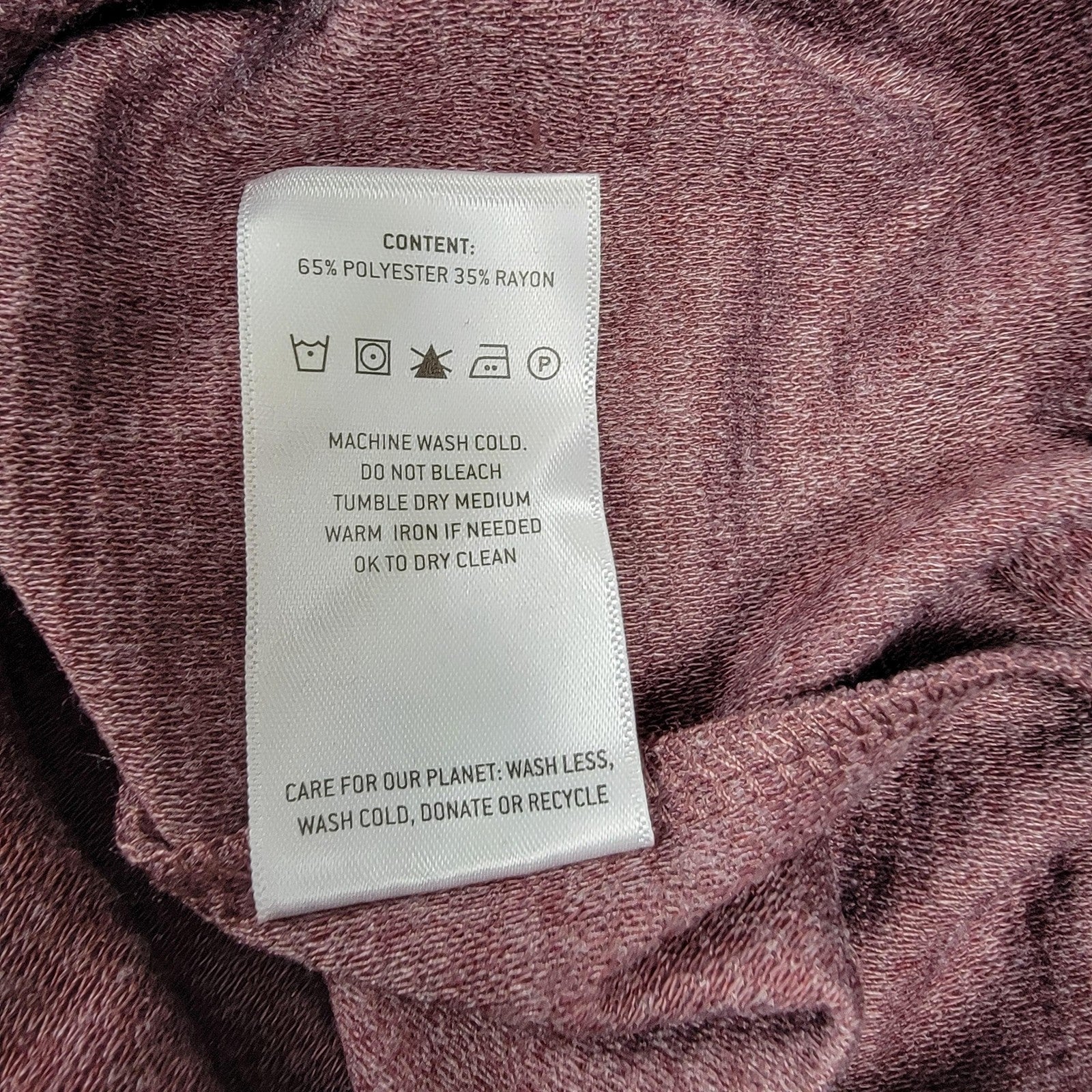 Level Ten Shirt Men Small Dusty Rose Long Sleeve Knit Crewneck Top LTLK1200 6126
