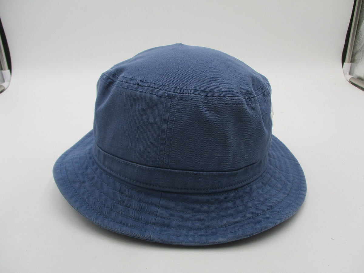 Adidas Hat Cap Bucket Mens One Size Blue Twill Trefoil Logo Casual Summer6