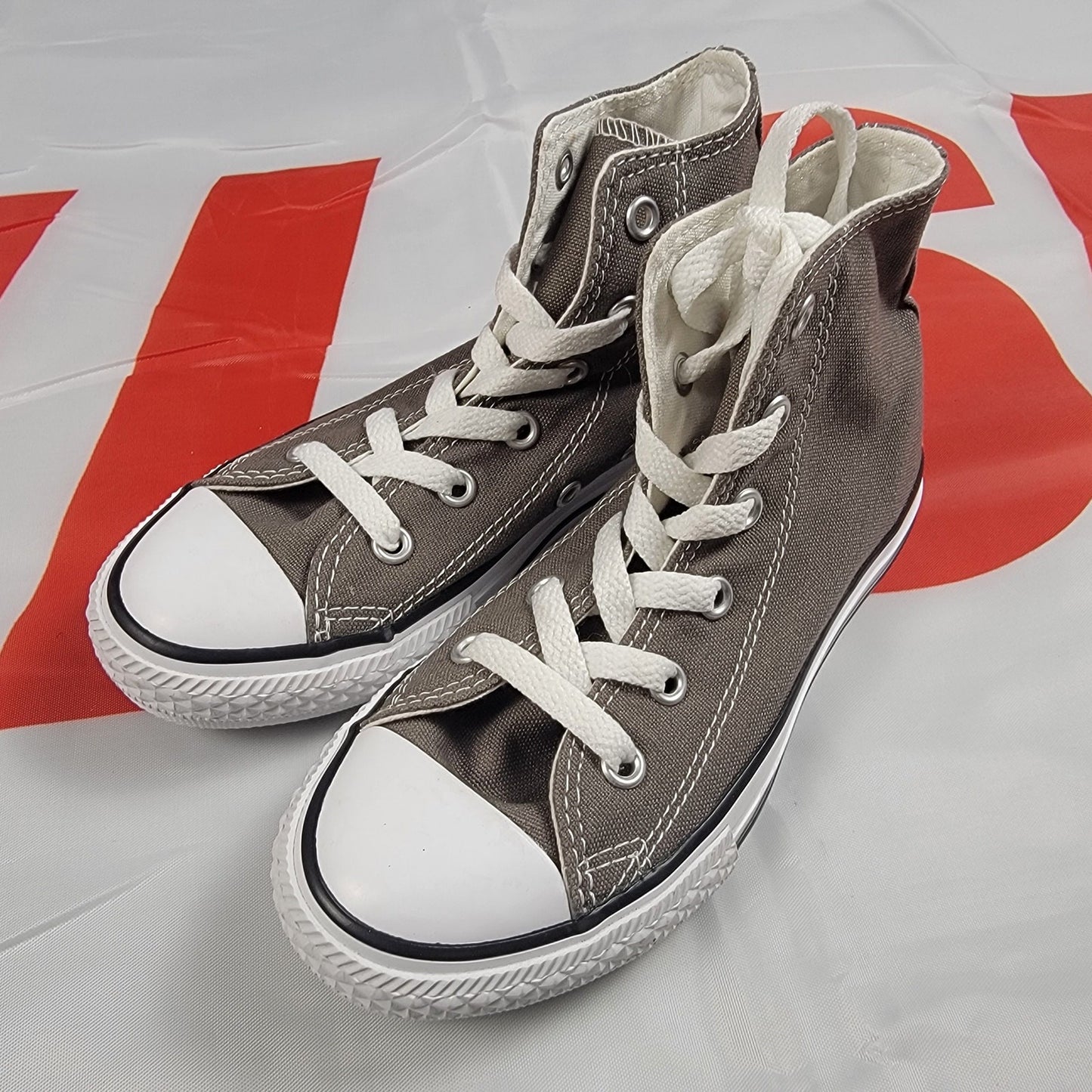 Converse CTAS Hi Canvas Charcoal Youth Sz 13 3J793C