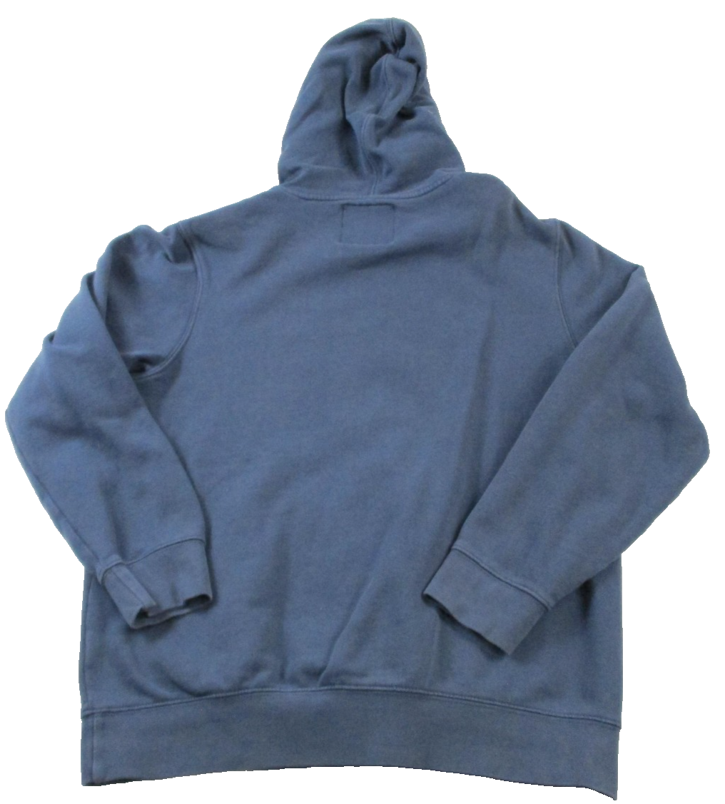 Fox Racing Hoodie Mens Medium Blue Pullover Fleece Sweatshirt FOX Logo Graphic1