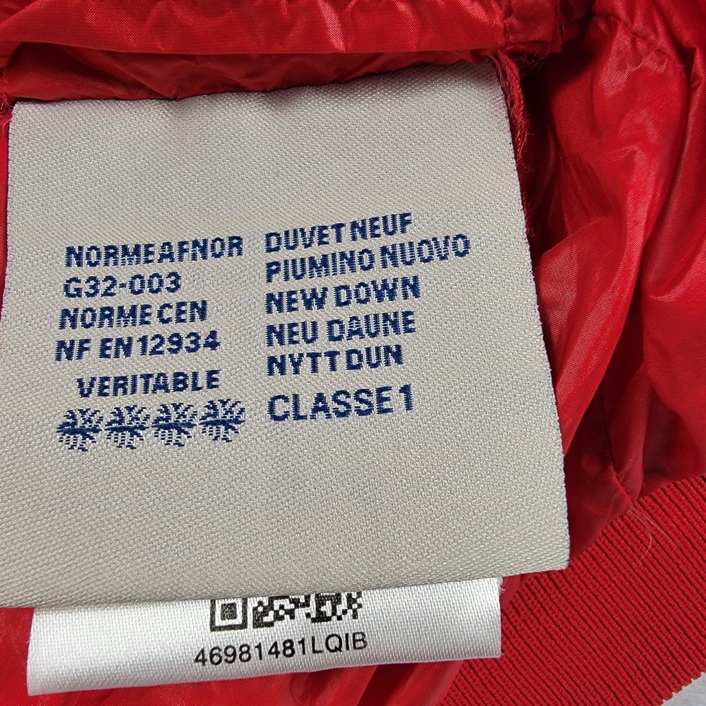 Moncler Kids Eliot Giubbotto Red Down Puffer Jacket Size 8