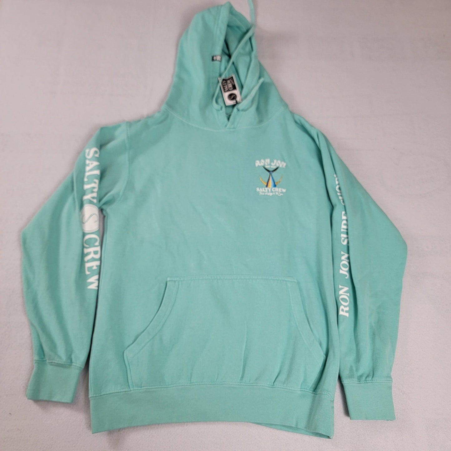 Salty Crew x Ron Jon Surf Shop Hoodie Womens Sz M Green