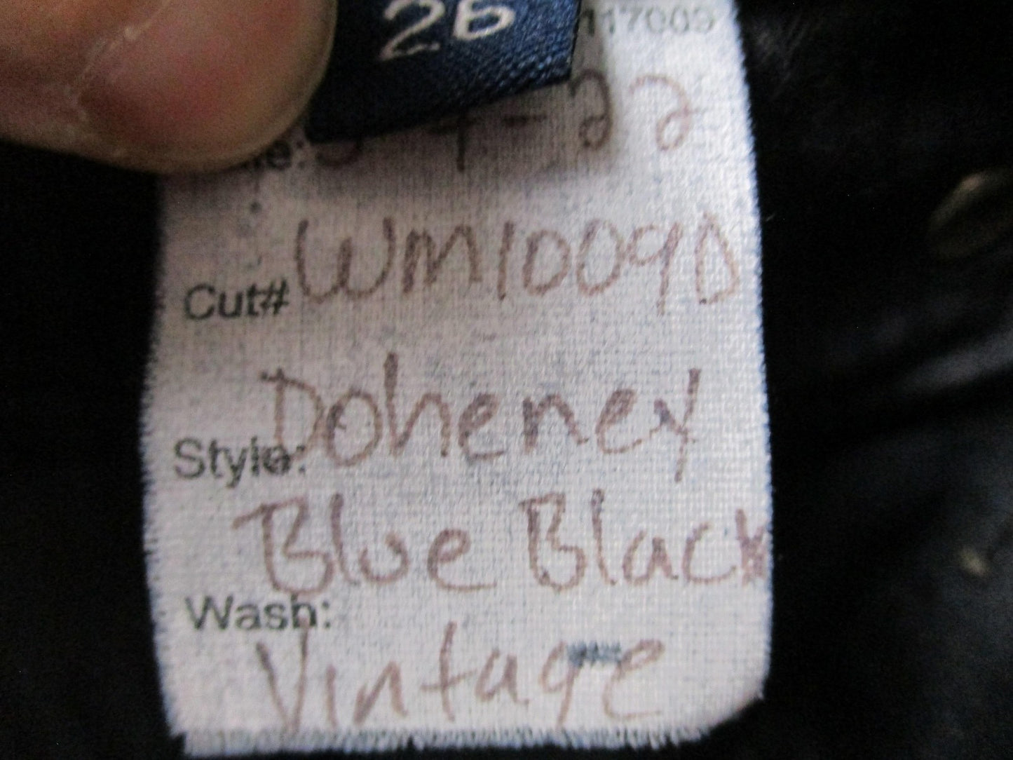 Modern American Doheny Jeans Womens 26 Blue Black Vintage Wash Straight 14737
