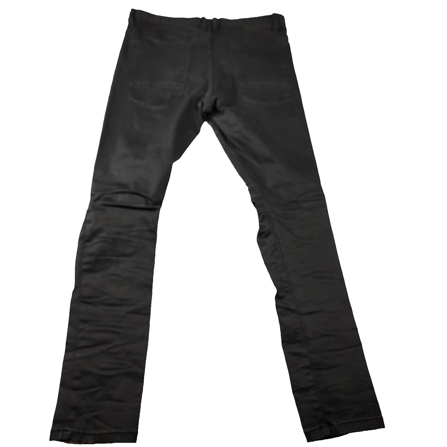 Smoke Rise Jeans Mens 36x32 Black Distressed Ripped Skinny Moto Streetwear (11941