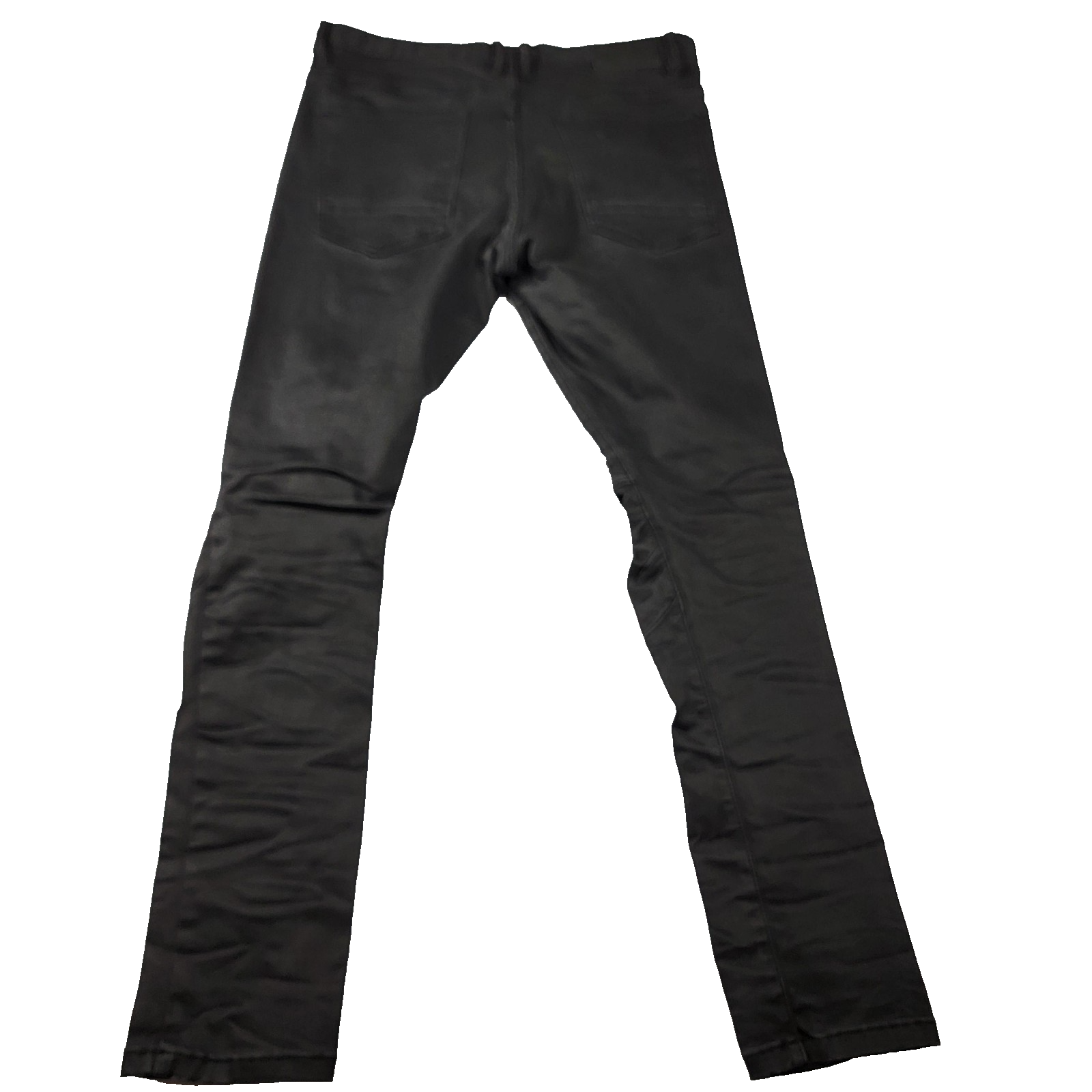 Smoke Rise Jeans Mens 36x32 Black Distressed Ripped Skinny Moto Streetwear (11941