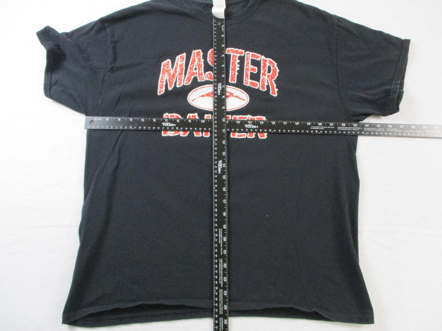Master Baiter Shirt Mens XL Black Gildan Funny Fishing Graphic Novelty Tee 15744