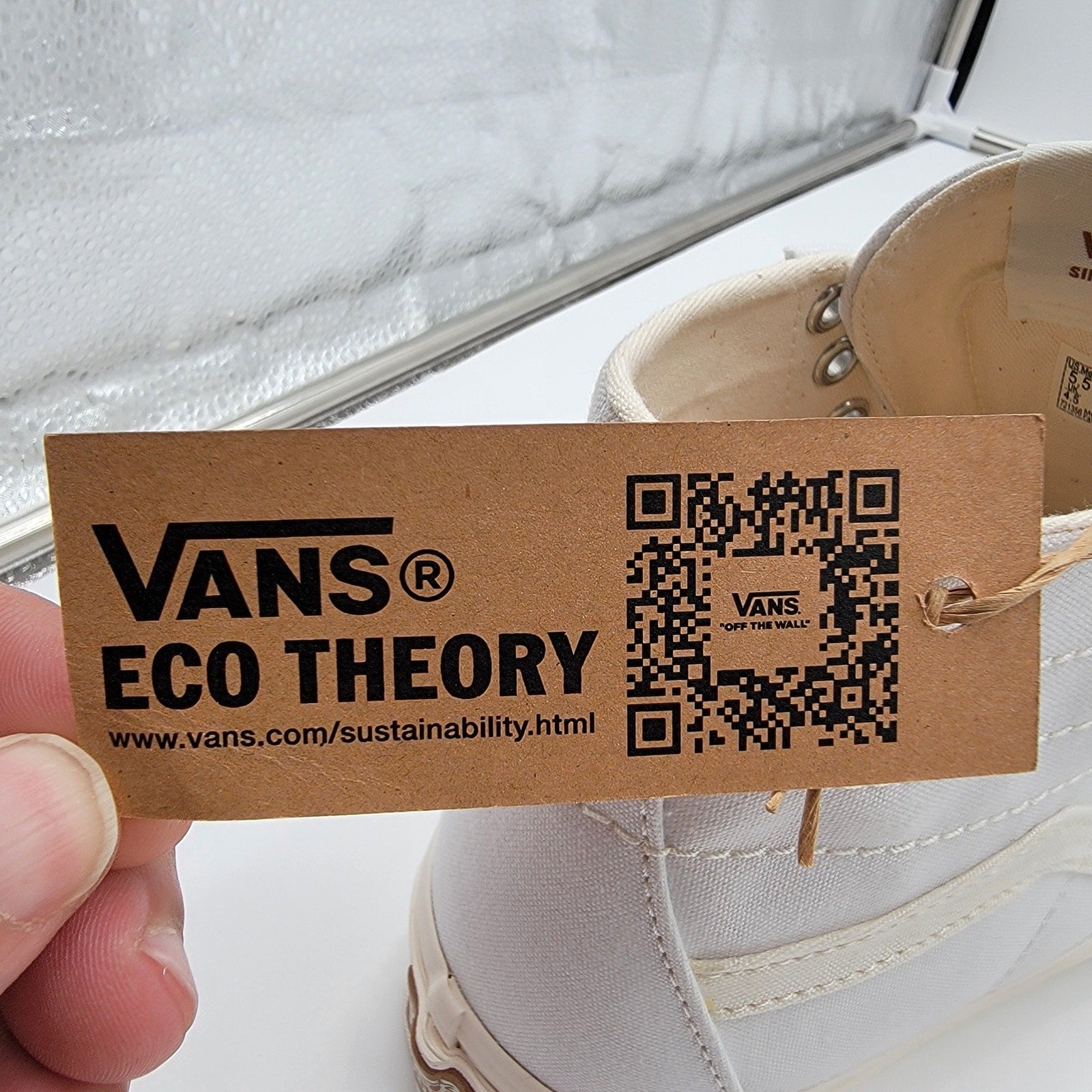 Vans Sk8Hi Tapered Eco Theory White Natural Men 5.5 Women 7 NIB5