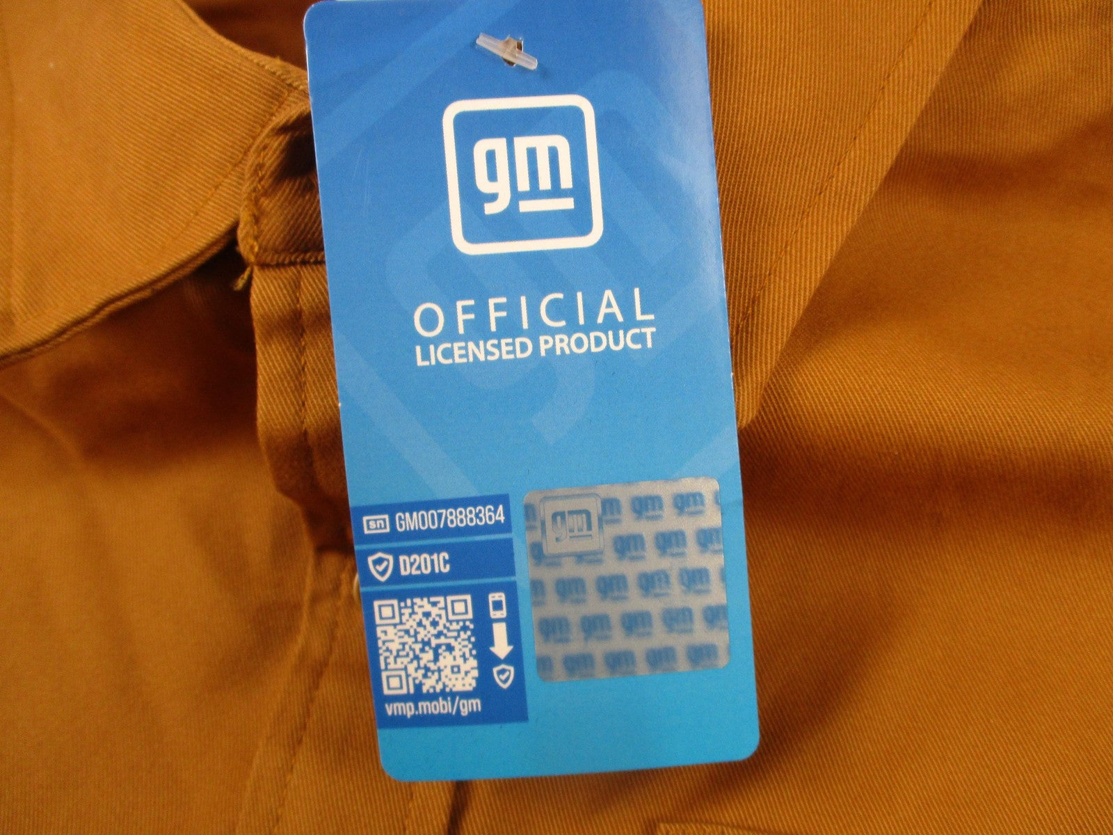 GM Chevy Camaro Shirt Mens Medium Brown Button Up Camaro Graphic Back Print 13295