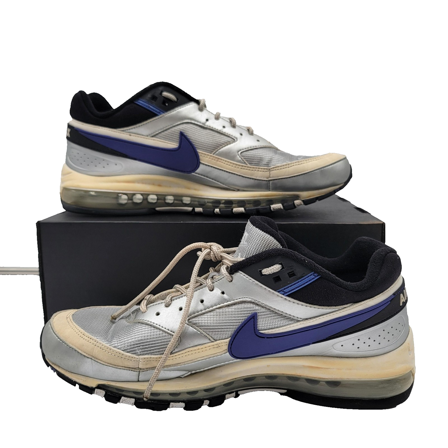 Nike Air Max 98 OG Mens Size 11.5 Silver Purple AO2406002 Sneakers Retro