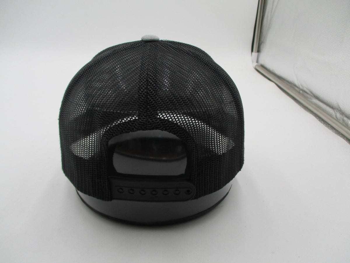 PNW Yupoong Hat Cap Snap Back Mens One Size Gray Black Trucker Mesh Embroidered5