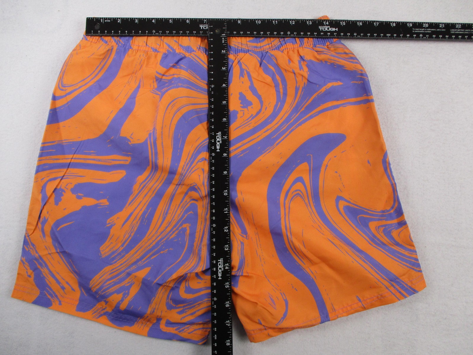 MTV Swim Shorts Mens Size M Orange Purple Tie Dye UPF 50+ Music Television 12308
