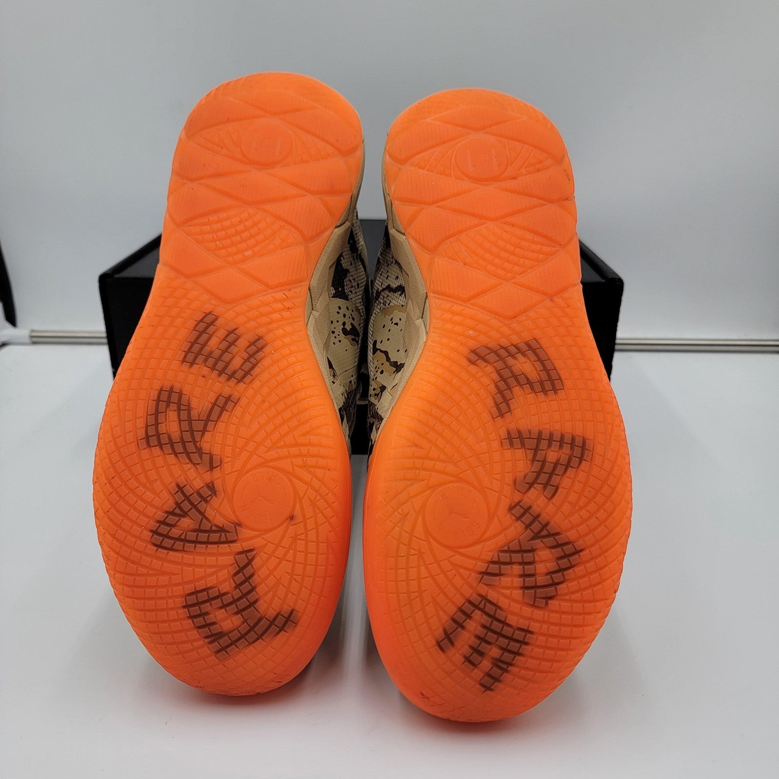 Puma MB.01 Shoes Mens Size 11 Beige Orange LaMelo Basketball Camo 379217013175