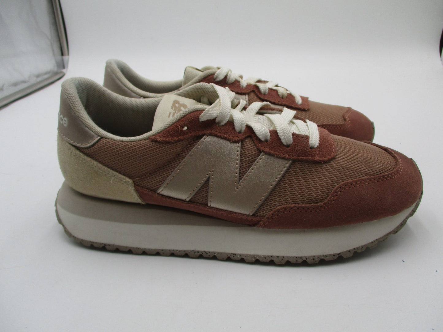 New Balance 237 WS237MSC Copper Brown Suede Women's 8.5 Pre-Owned 1S63