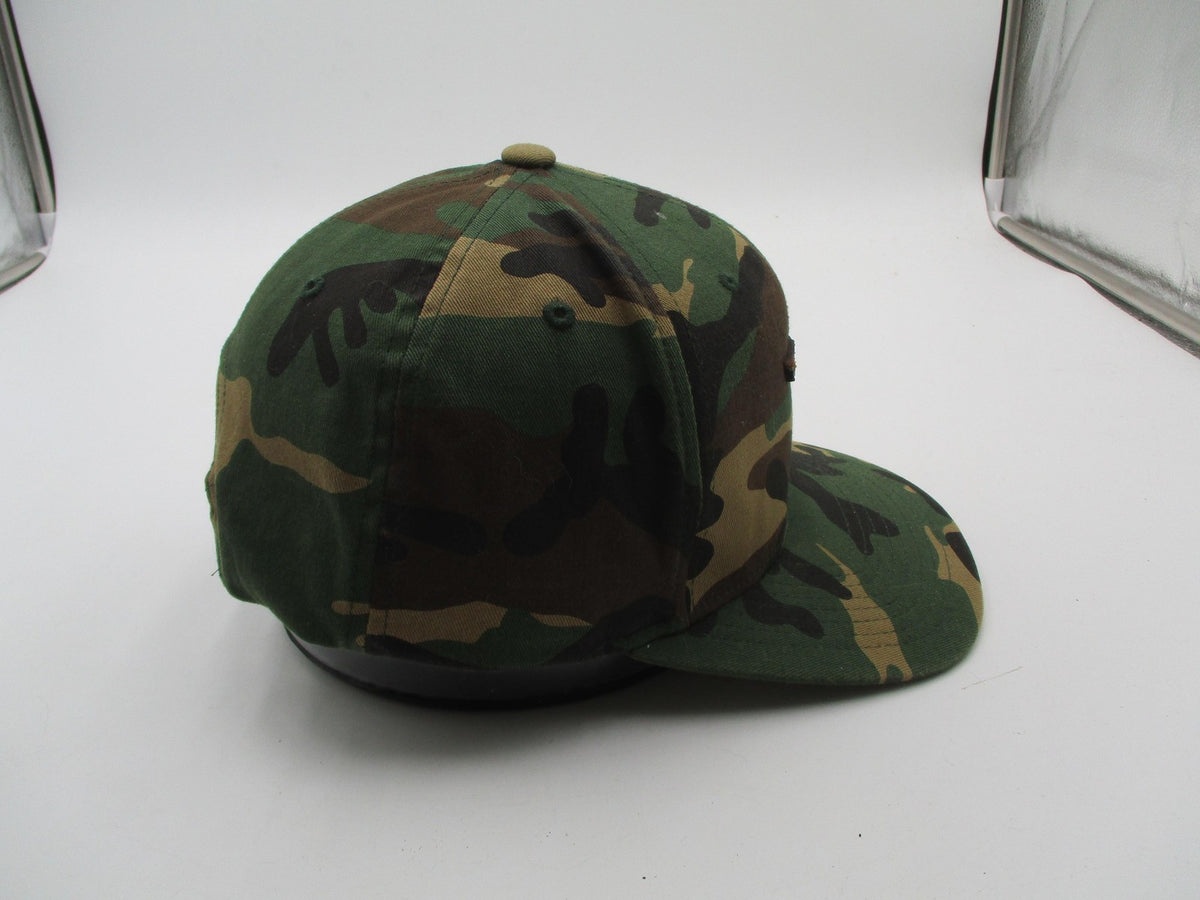 Branded Bills Florida Hat Cap Snap Back Mens One Size Green Camo State Patch USA7