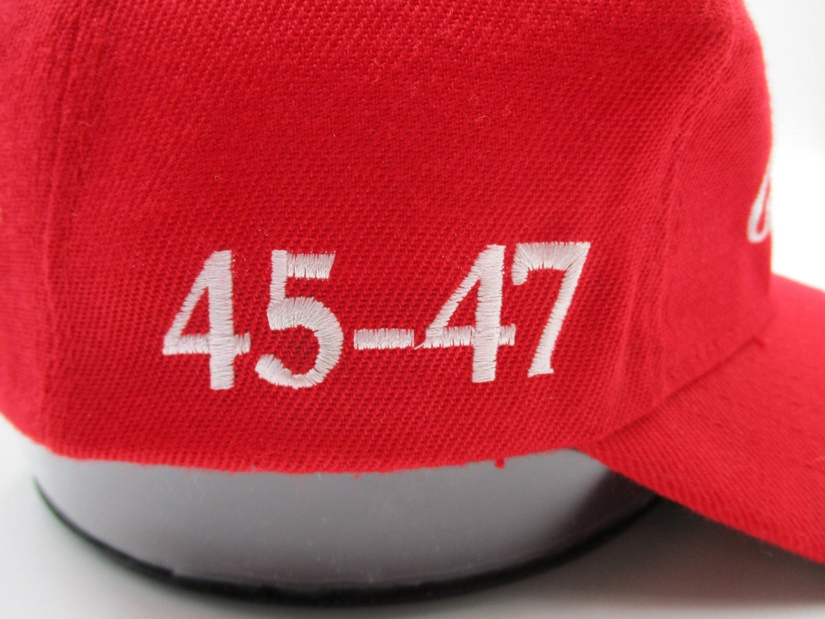 Make America Great Again Trump Hat Cap Snap Back Mens One Size Red Flag USA9
