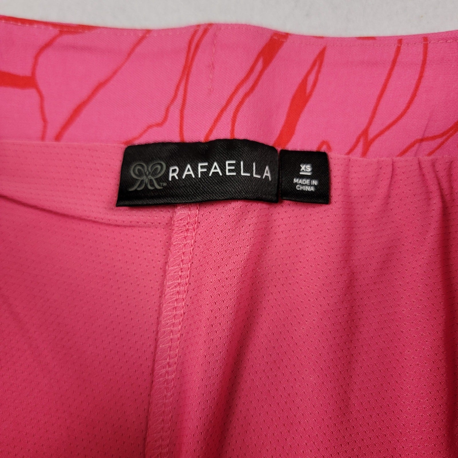 Rafaella Pink Red Leaf Print Skort Women’s XSmall NWT Stretch Performance