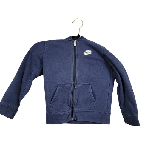 Nike Navy Zip Up Hoodie  Size 56 Years  Fair Condition