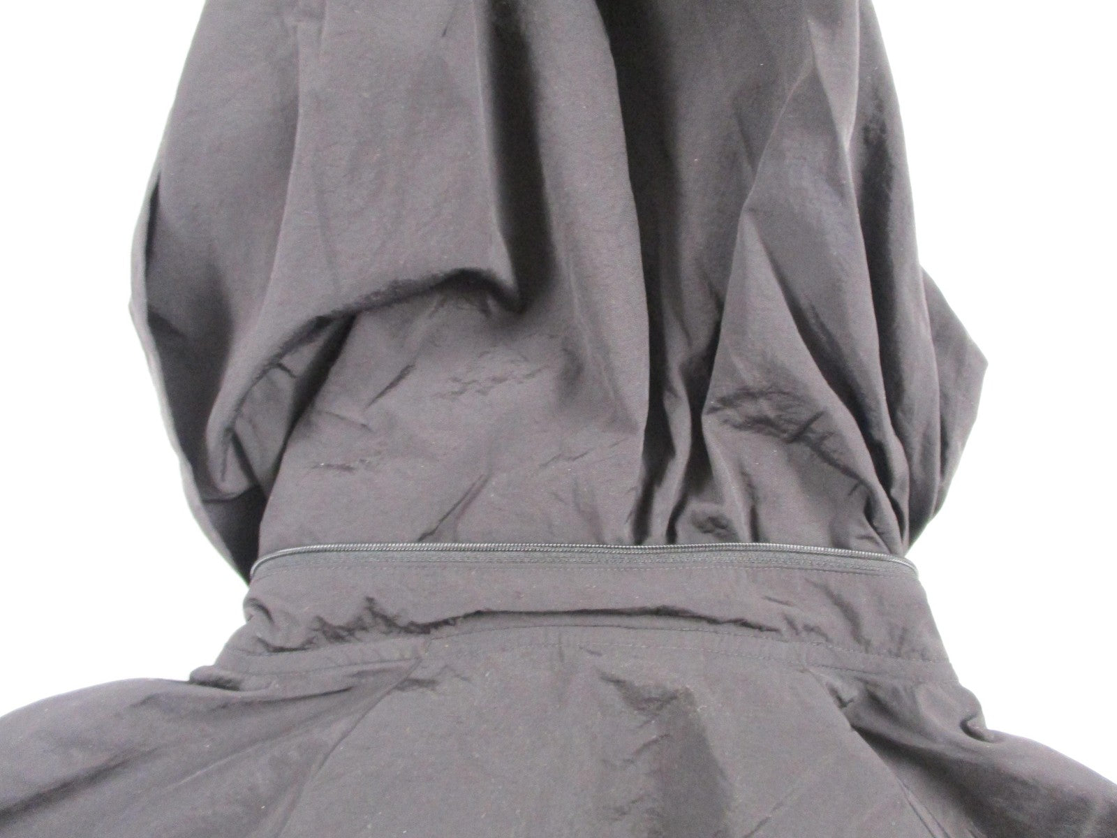 PINK Victoria's Secret Jacket Womens S/M Black Hooded Full Zip Windbreaker 16524
