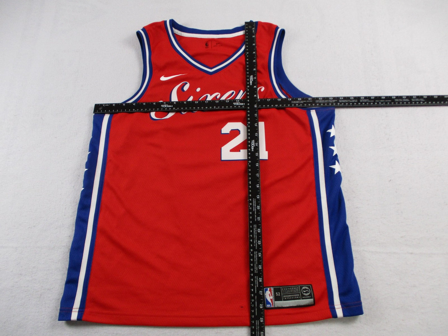Philadelphia 76ers Jersey Mens XL Red NBA Basketball Joel Embiid Nike Swingman8