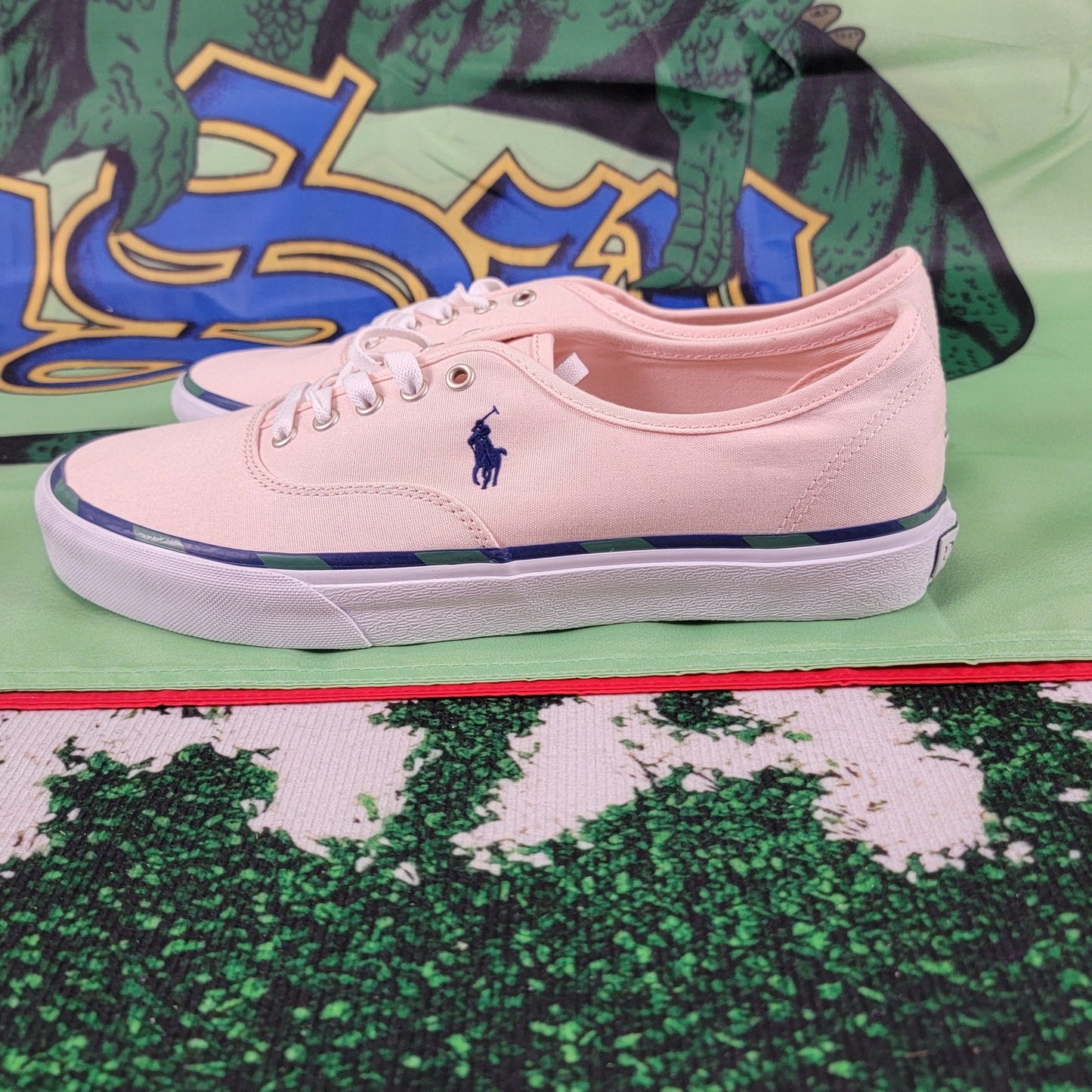 Polo Ralph Lauren KeatonPonyTennis Shoes Lt Pink Sz 10 NIB1