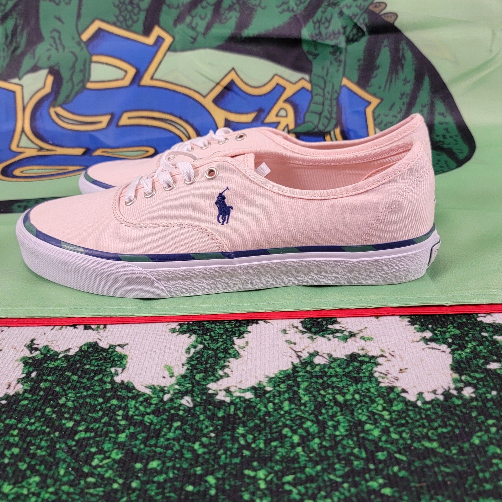 Polo Ralph Lauren KeatonPonyTennis Shoes Lt Pink Sz 10 NIB1