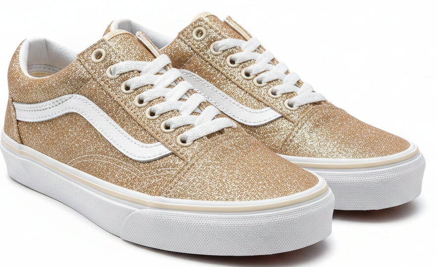 Vans Old Skool Unisex Kids Brazilian Sand & White Skate Shoes Sz 3K VN0A4BUU0GM10
