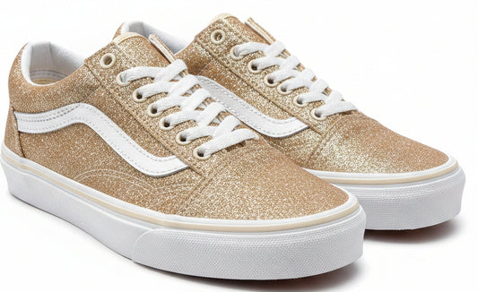 Vans Old Skool Unisex Kids Brazilian Sand & White Skate Shoes Sz 3K VN0A4BUU0GM10