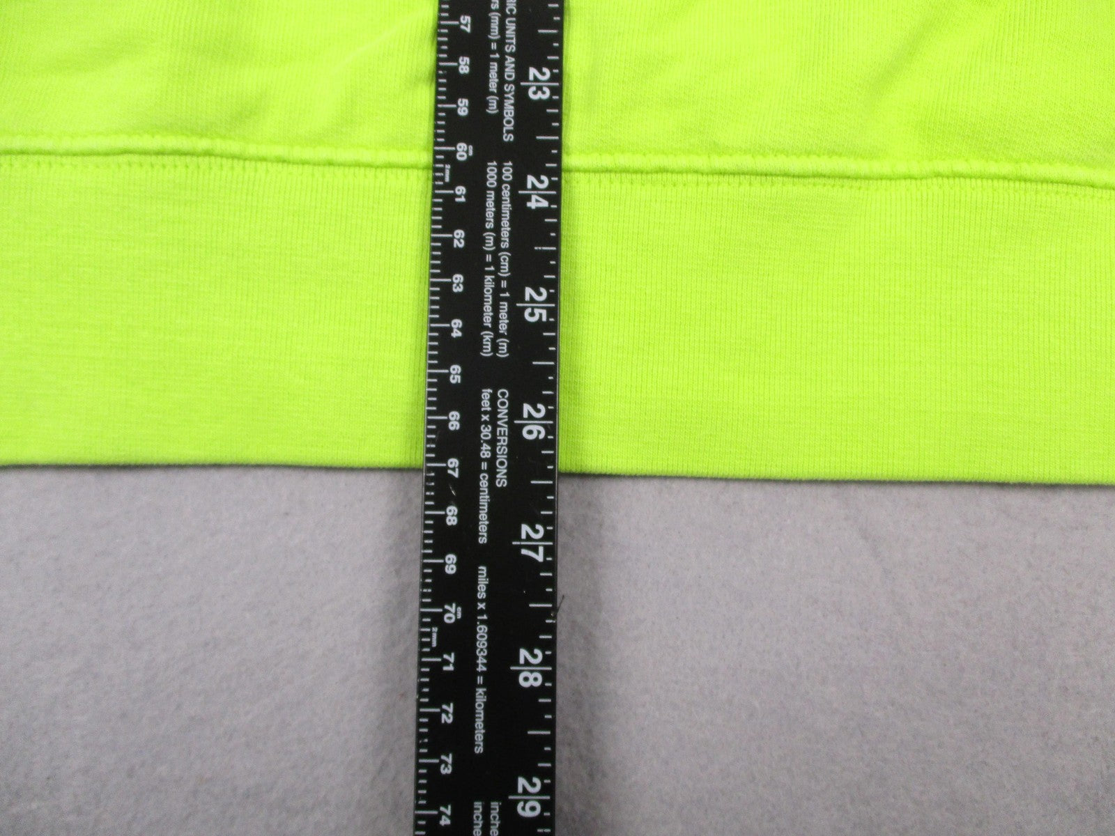 American Eagle Hoodie Mens Large Neon Green Sleeve Graphic Pullover Fleece 12147