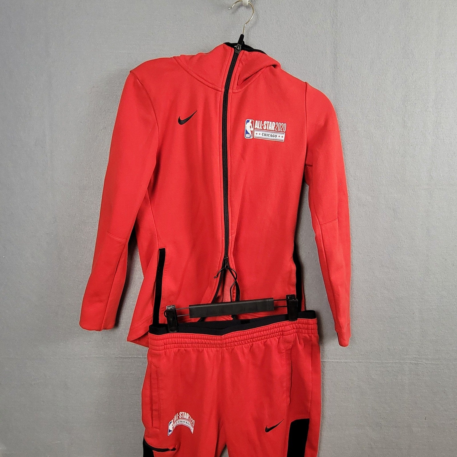 Nike NBA AllStar 2020 Chicago Red DriFit Tracksuit Hoodie & Pants M