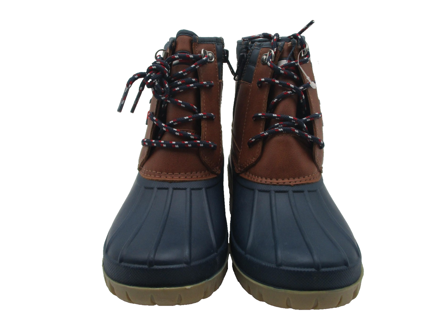 Tommy Hilfiger TH Danni Duck Boots Mens Size 6 Tan Navy Snow Winter Cold Weather4