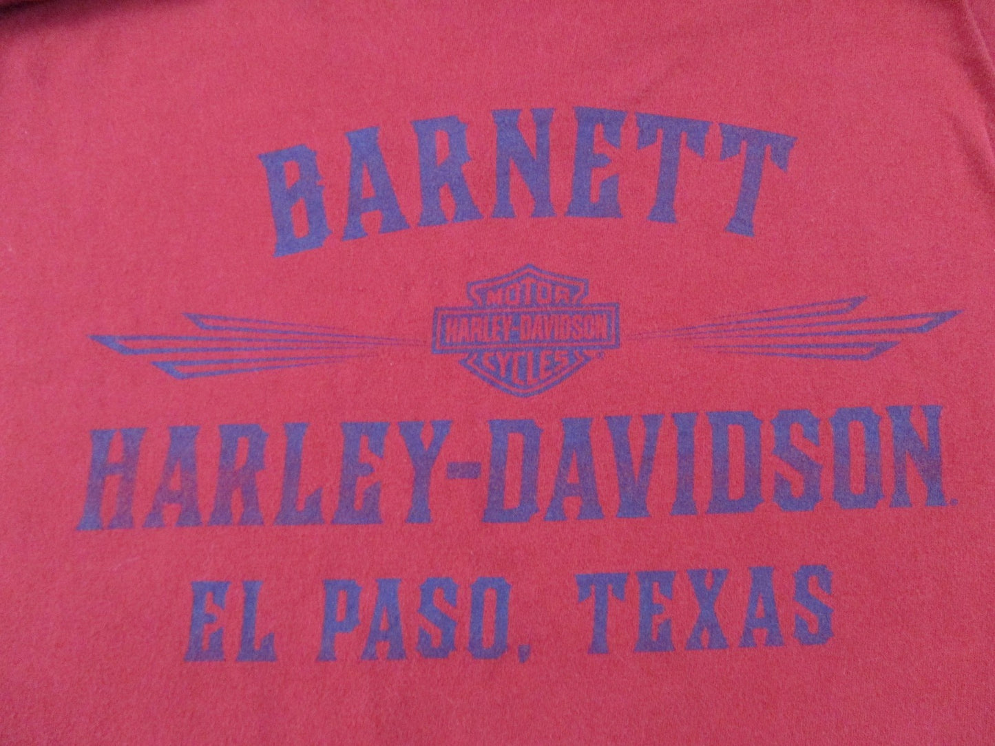 Harley-Davidson Shirt Mens 2XL Red Skull Helmet Graphic Barnett El Paso TX9