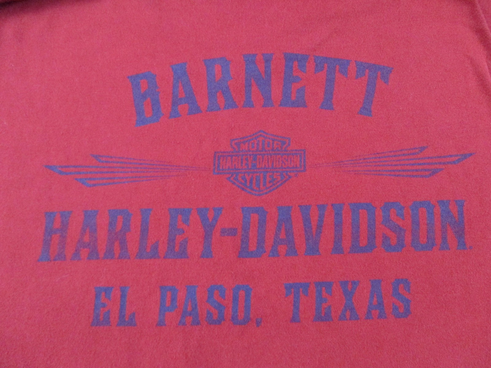 Harley-Davidson Shirt Mens 2XL Red Skull Helmet Graphic Barnett El Paso TX9