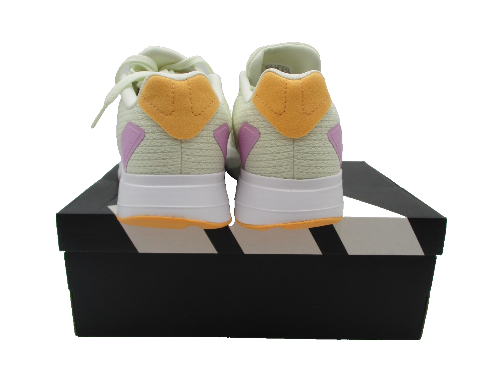Adidas Duramo SL K Running Shoes Light Yellow Lilac Orange ID5890 Size 6 New5