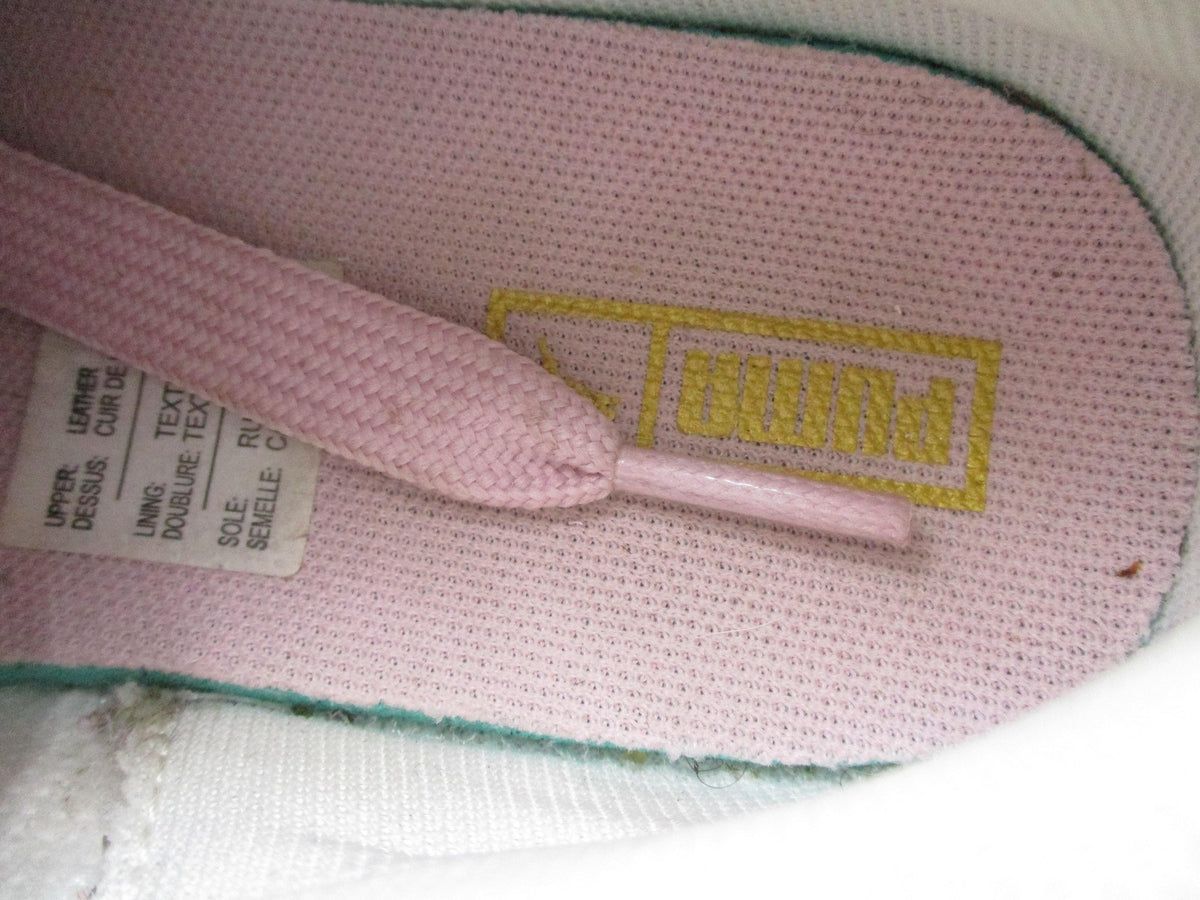 Puma Suede Shoes Kids Size 2 Pink Low Top Lace Up Casual Sneakers 380561-0511