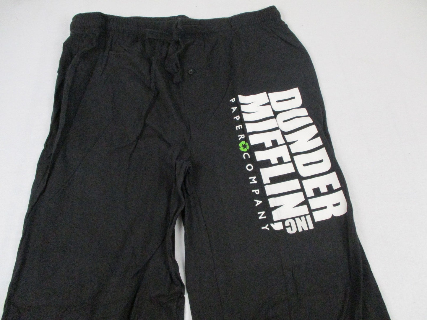The Office Pajama Pants Mens XL Black Dunder Mifflin TV Lounge Sleep