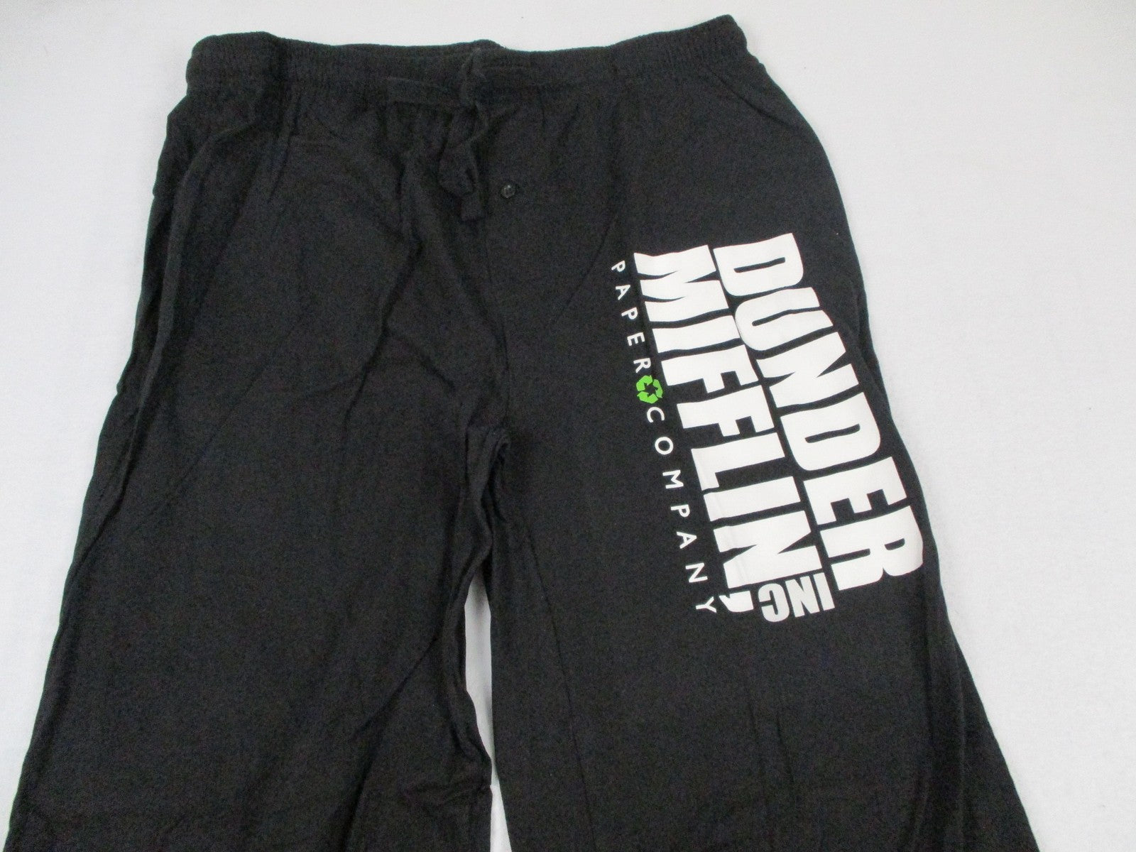 The Office Pajama Pants Mens XL Black Dunder Mifflin TV Lounge Sleep
