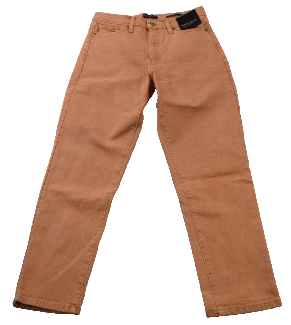 Banana Republic High Rise Slim Jeans Womens 30 Orange Ankle Length Denim 14230