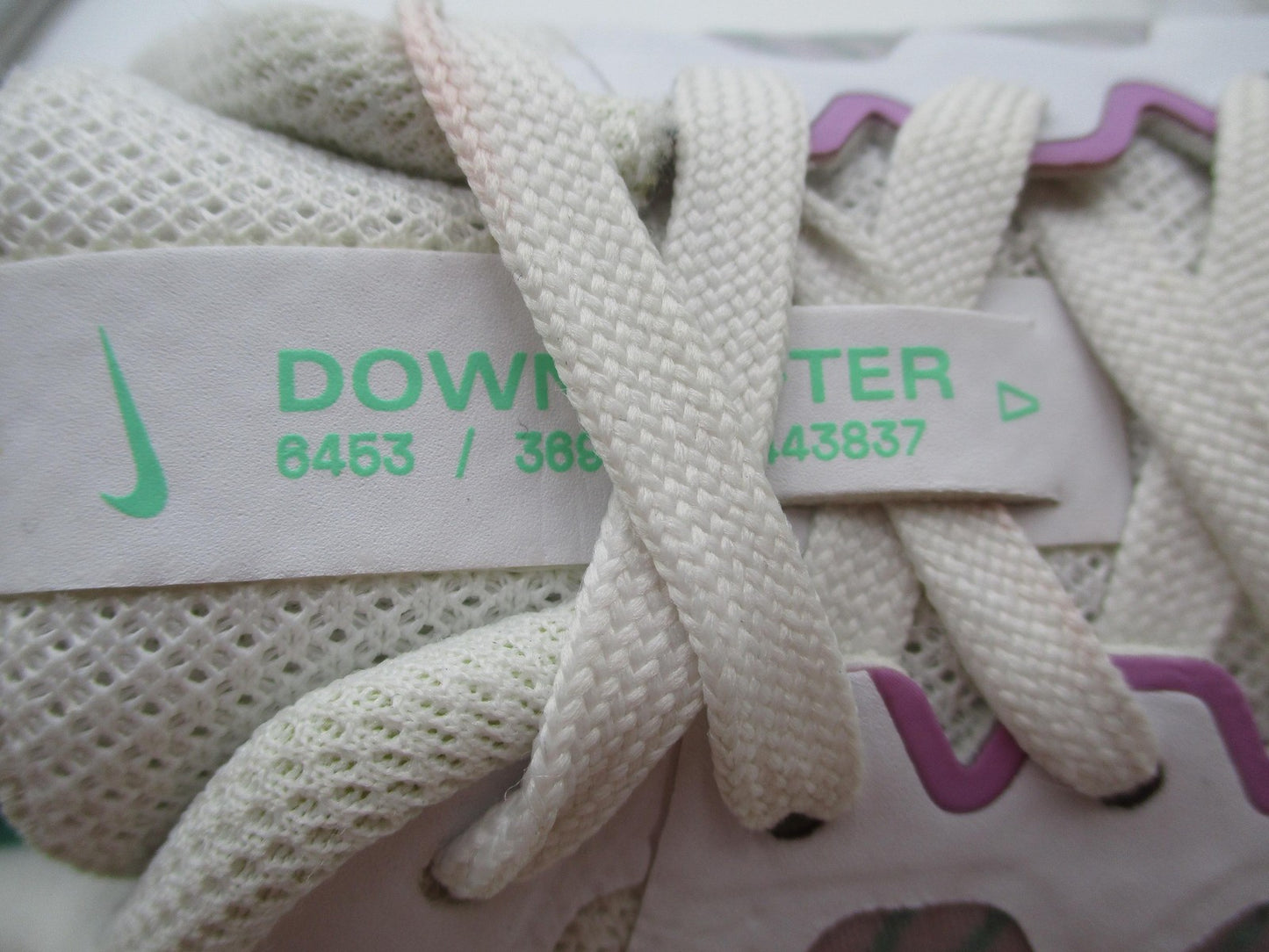 Nike Downshifter Shoes Womens Size 10 White Teal Running Sneakers CW3413101 1T511