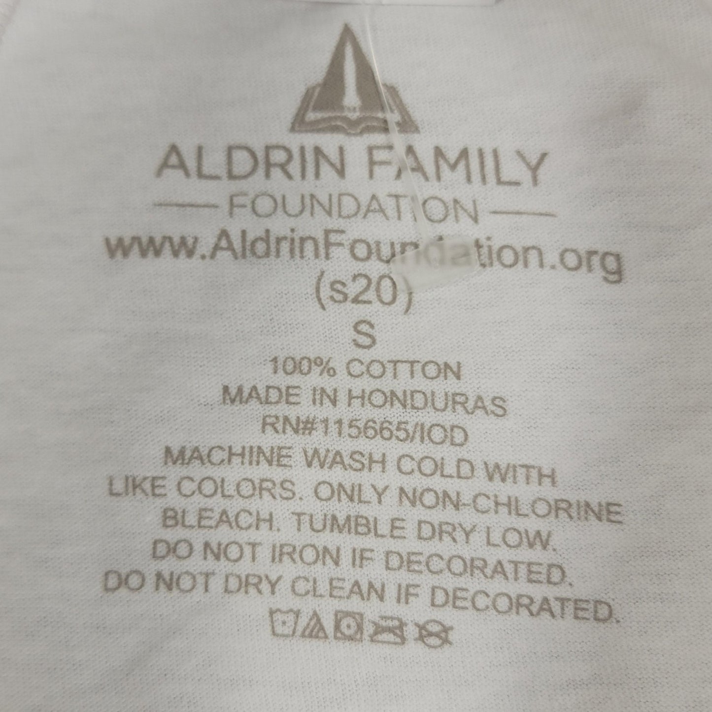 2 Pack NASA Shirt Small White It's Not Rocket Science Slogan Tee Aldrin