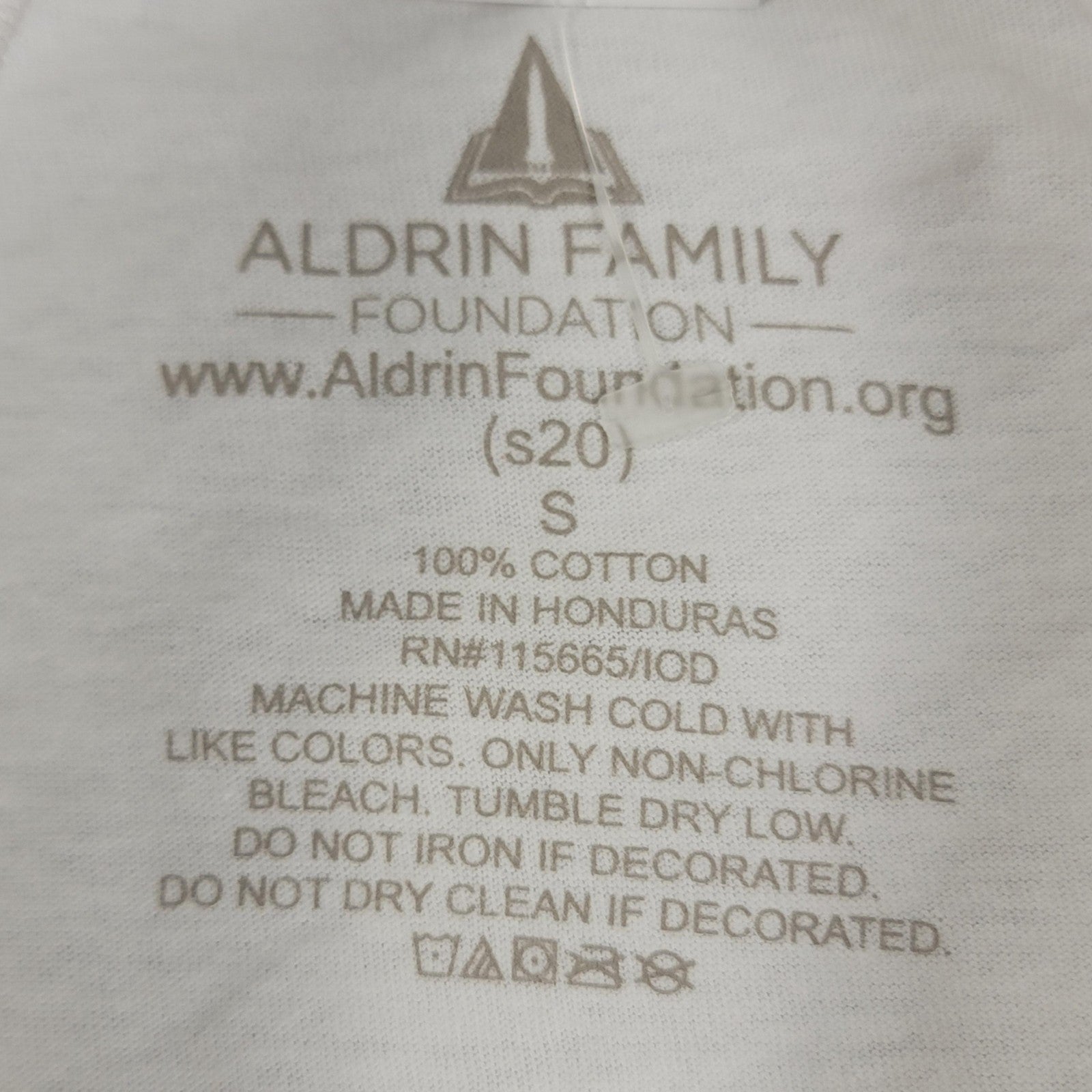 2 Pack NASA Shirt Small White It's Not Rocket Science Slogan Tee Aldrin