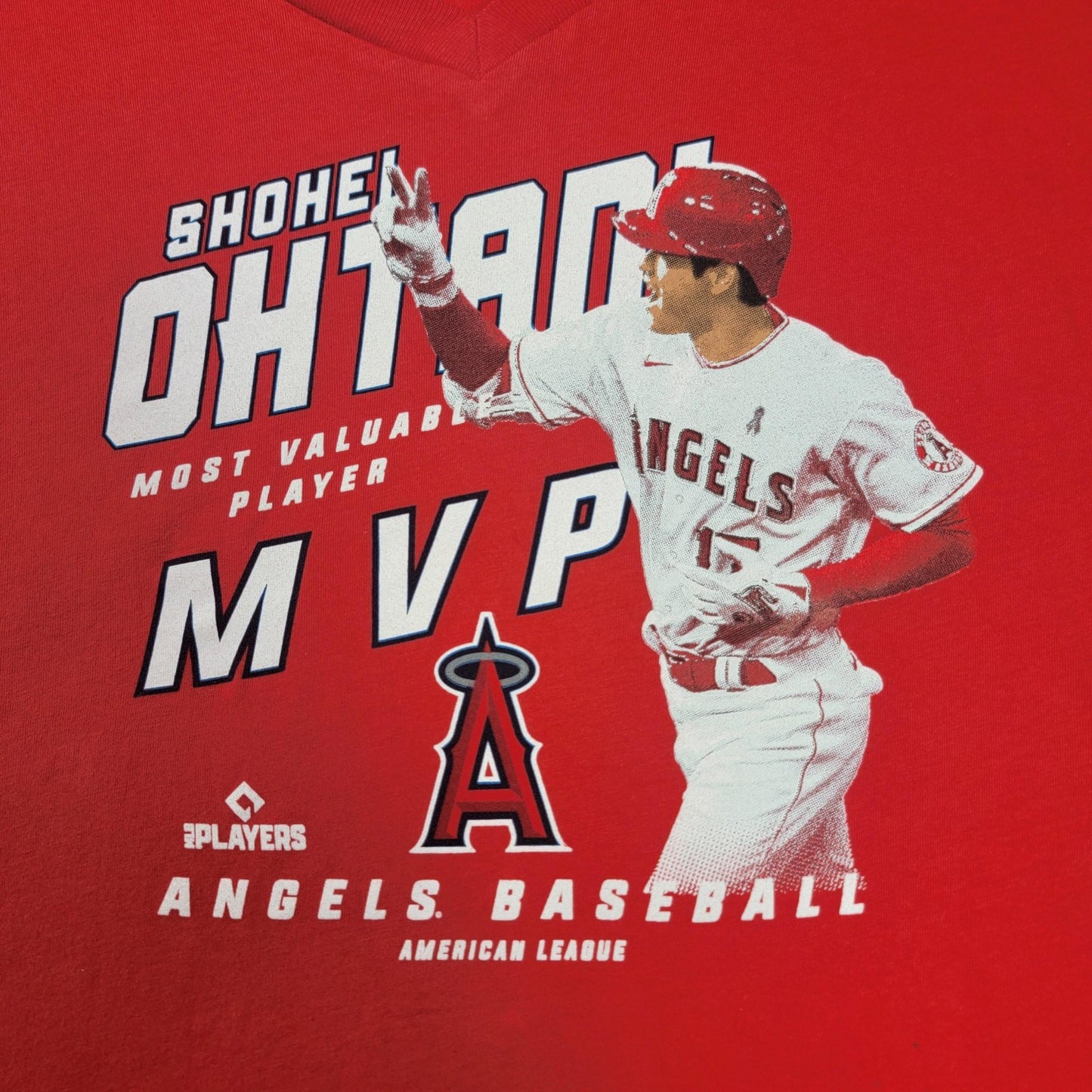 Los Angeles Angels Shirt Womens XL Red MLB Shohei Ohtani 2X MVP New Era 1021234