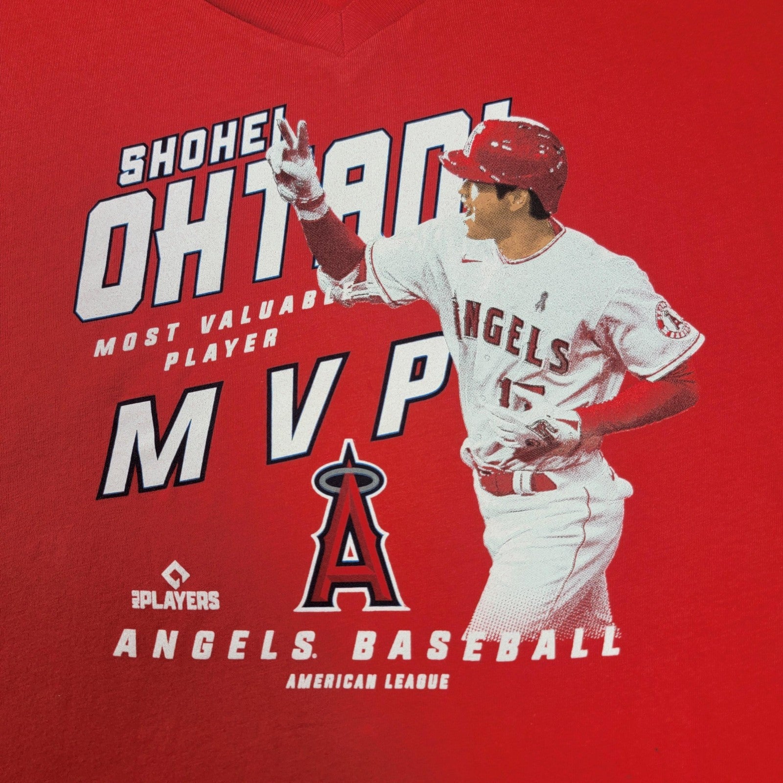 Los Angeles Angels Shirt Womens XL Red MLB Shohei Ohtani 2X MVP New Era 1021234