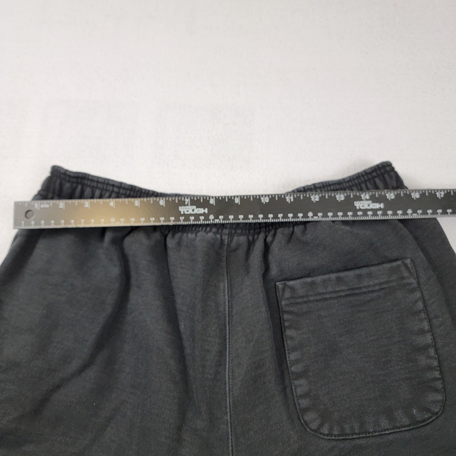 MADE Pants Mens Lg Black Rich Motion Graphic Sweatpants Toggle Hem MD1031