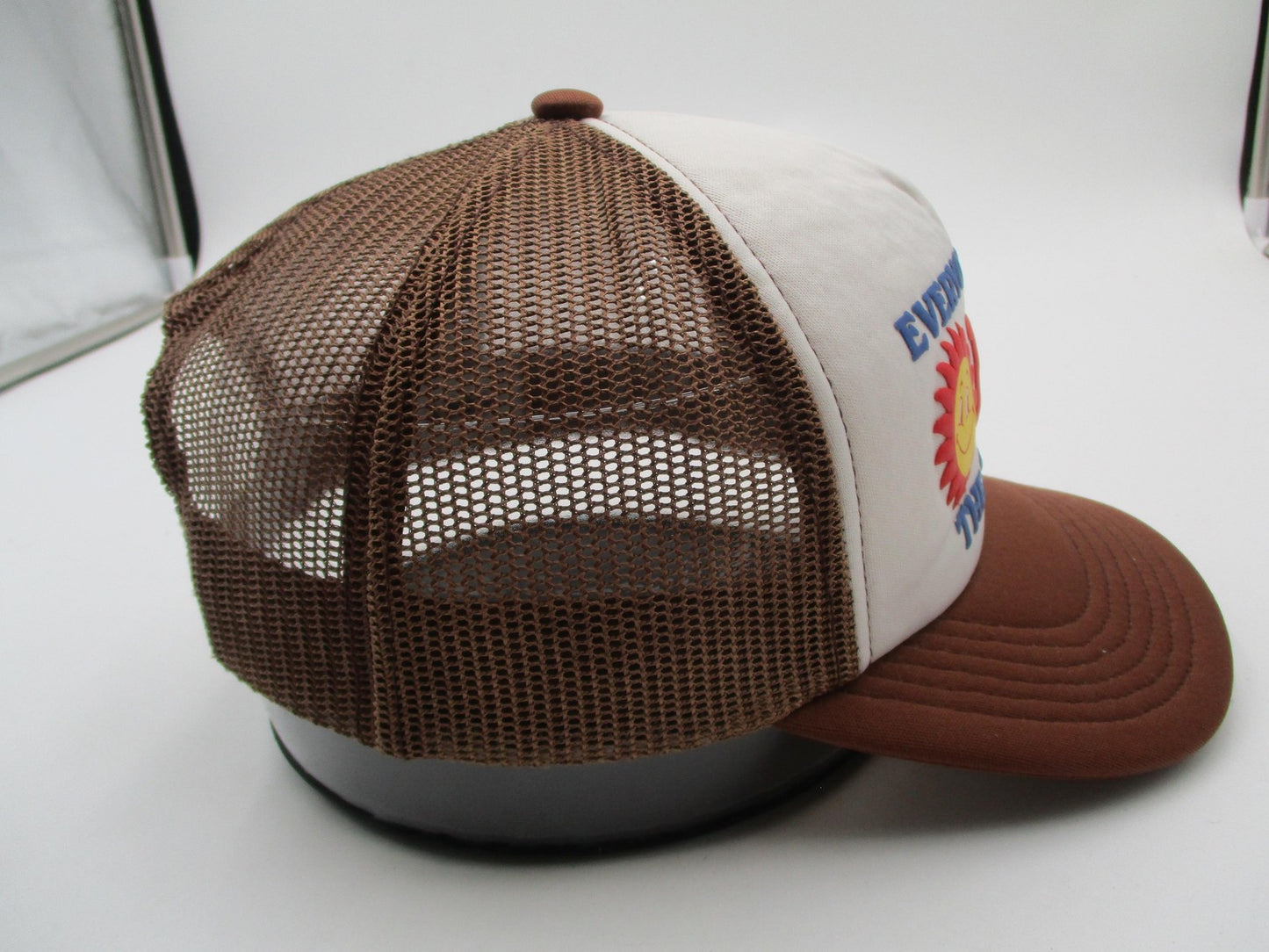 Obey Hat Cap Snap Back Mens One Size Brown Mesh Trucker Sunshine Graphic10