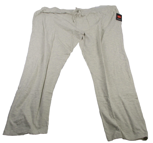 Hanes Pajama Pants Mens 5XL Beige Oatmeal Knit Sleep Lounge XTemp 01101X