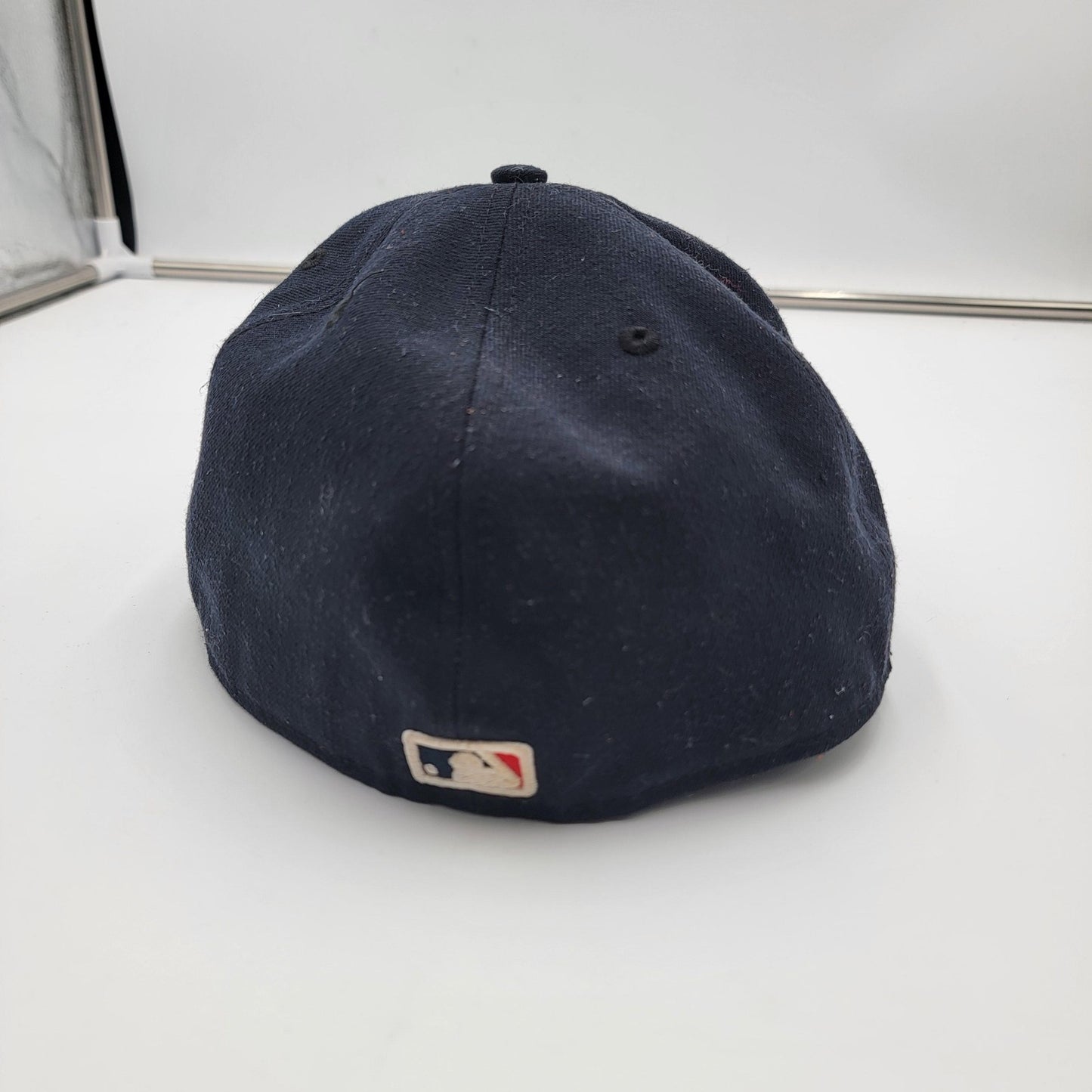 Cleveland Guardians Hat Cap Fitted Mens 7 3/4 Navy Red MLB Baseball New Era4