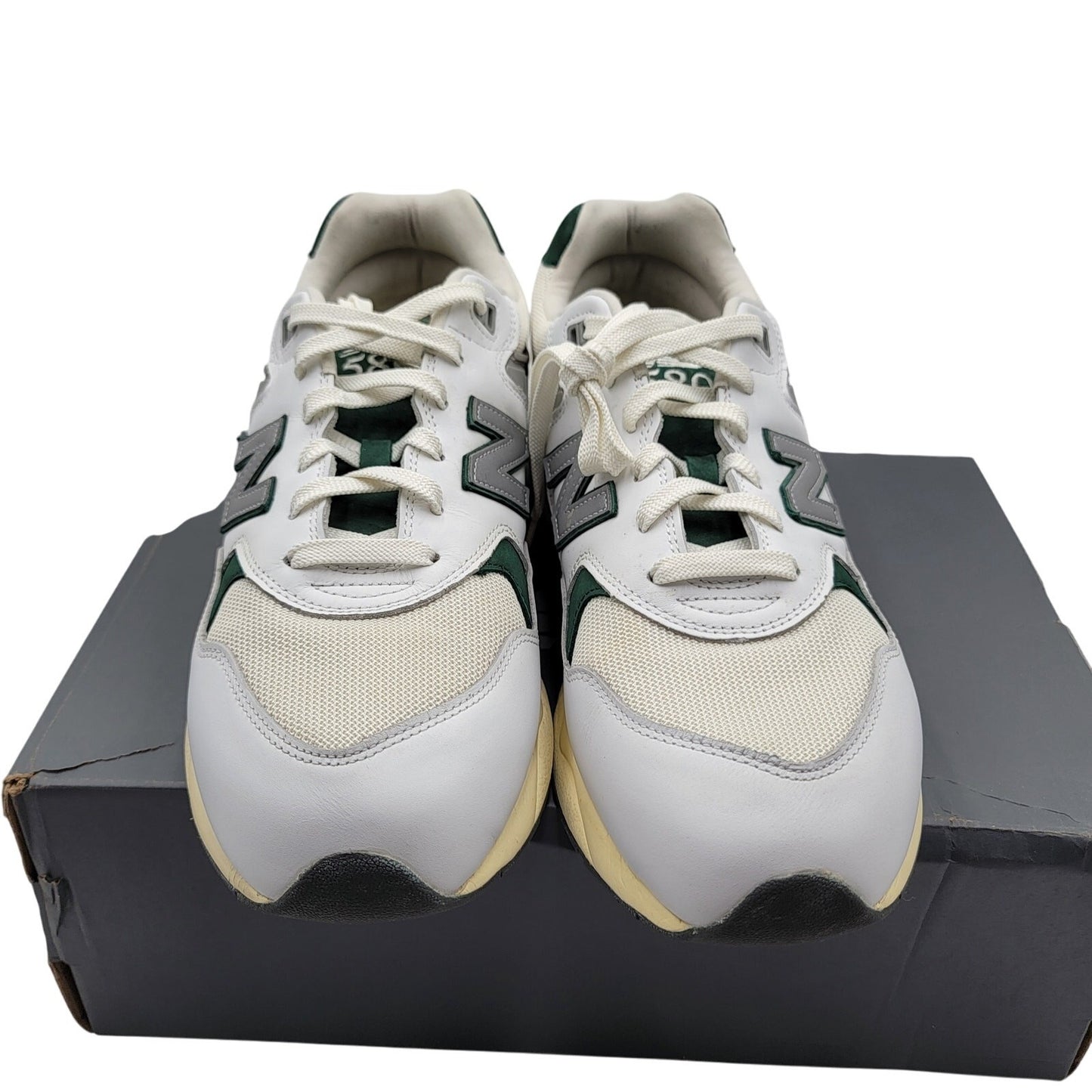 New Balance 580 'White Nightwatch Green' Sz 14 MT580RCA3